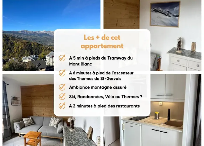 Appartement Centre Saint Gervais-Vue Imprenable